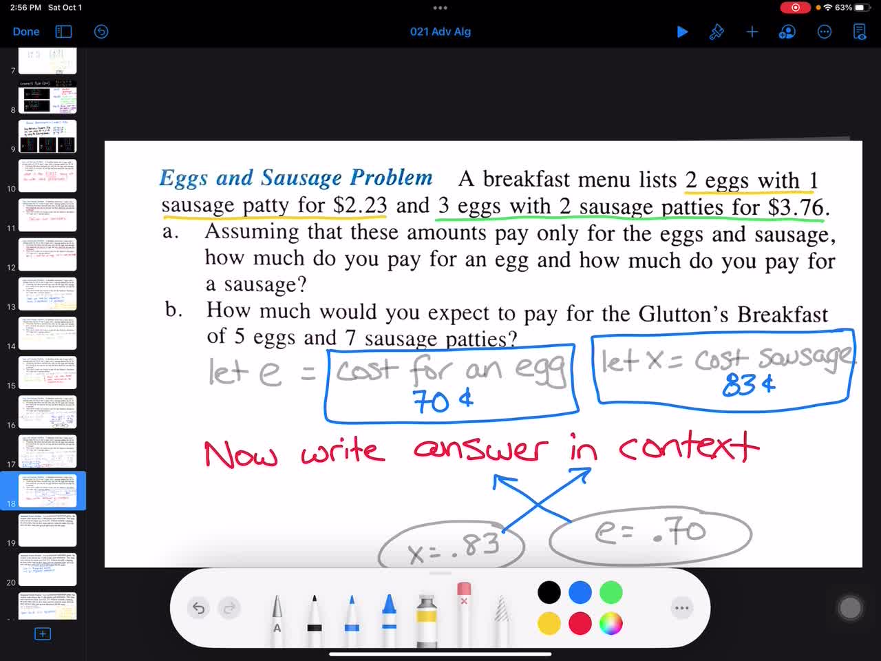 021 Advanced Algebra