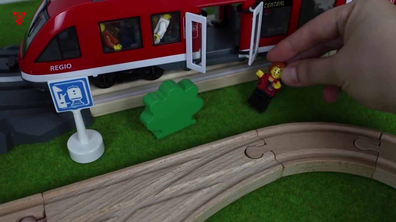 Tram for kids and wooden brio trains for kids - railway for kids