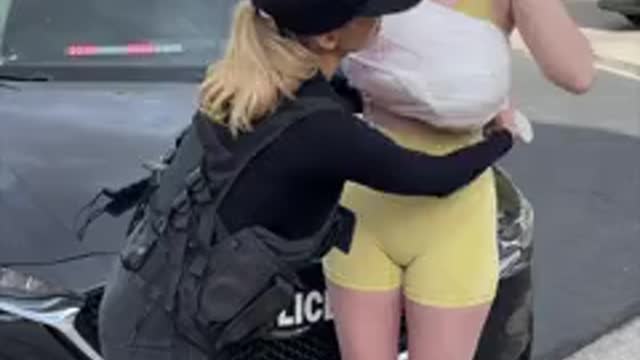 She tried to hide that from the cop...