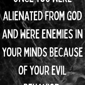 #shorts #bible #Verse #for #today Colossians 1:21