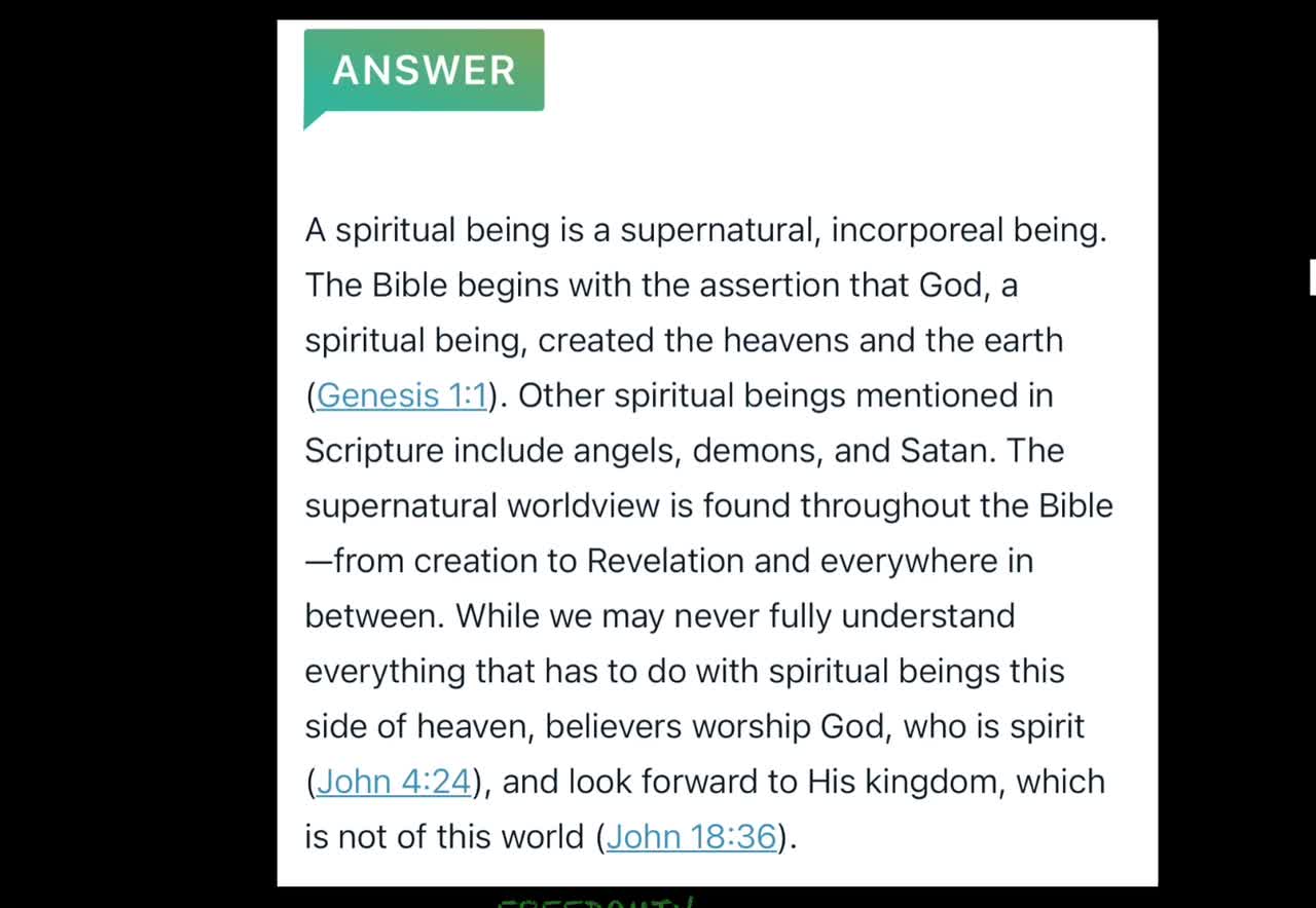 Question everything but your Faith