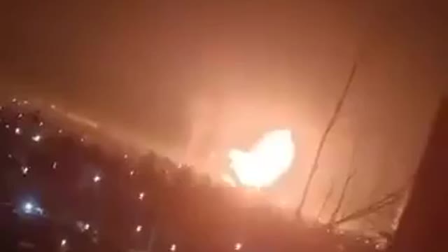 The largest ammunition depot of russian troops has just exploded. Irmino, Lugansk region. Look11
