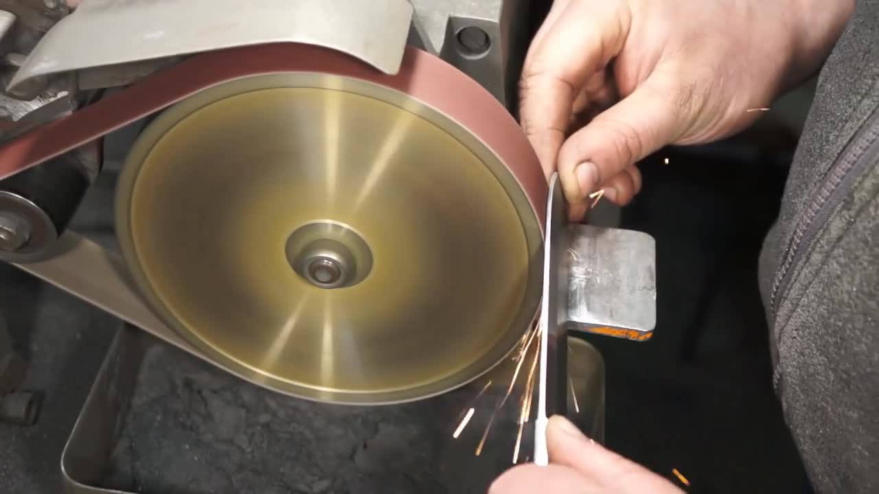 Damascus steel from 1000 year old knife blades.
