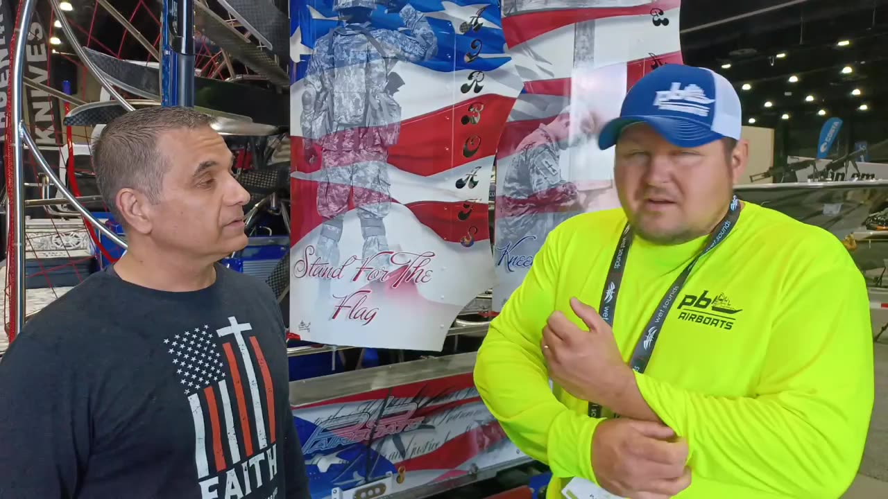 Patriotic AIR BOAT!!!!!!!! Absolutely Awesome...