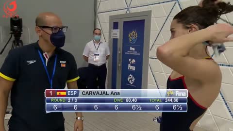 Anna CARVAJAL || WOMEN DIVING PLATFORM FINAL || Junior Diving Championship || KYIV 2021