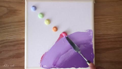 Dreamy Day 🌈Rainbow Sky & Clouds | Step by step Acrylic Painting #144