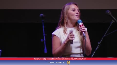 Julie Green Speaks at ReAwaken America Tour in Miami 2023