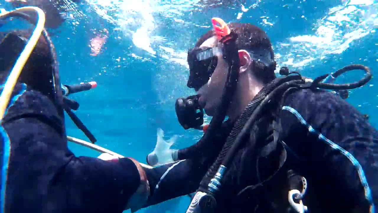 WORST DIVING SAFETY STOP EVER 2 (HAD TO DO A BUDDY BREATHING) IN PALAU