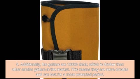 Buyer Reviews: Dan's Hunting Gear, Snake Protector, Briarproof, Waterproof, Leg Gaiters 1000D....
