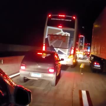 Trucker brasil shut down streets..