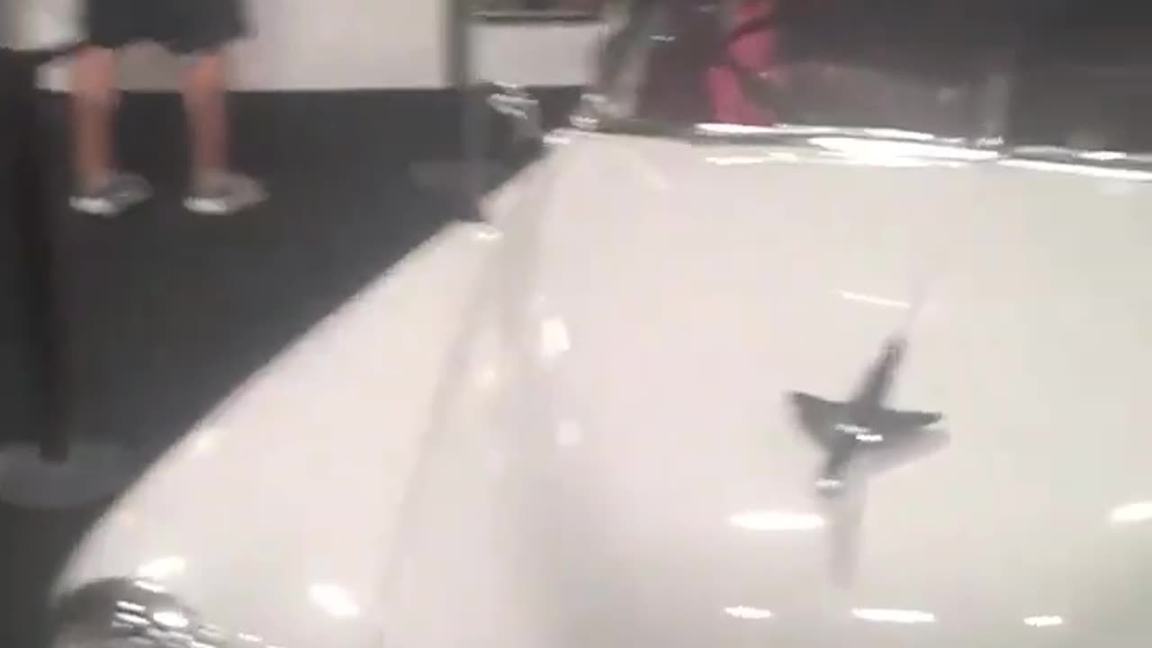 Video selfie with the Hoosiers car.