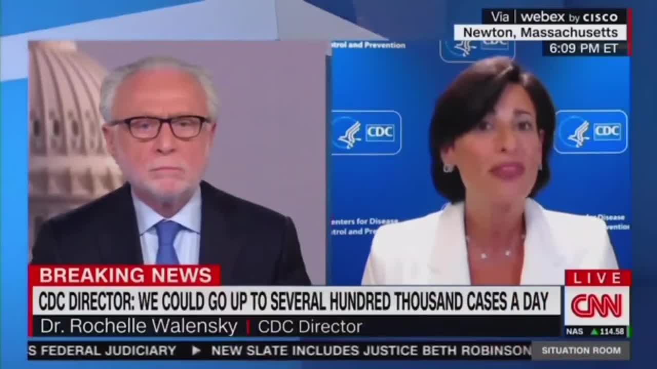 רושל וולנסקי מנהלת ה- CDC מודה שזריקת הקורונה לא מונעת הדבקה והידבקות