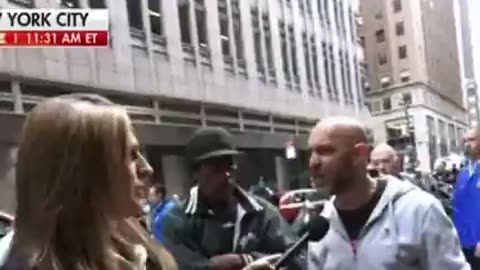 NYC PROTESTER on the migrants crisis: "This is up to us.. to stand up."