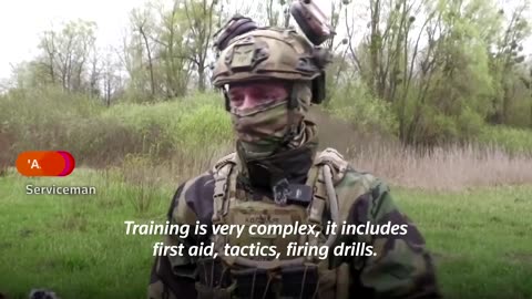 "Adolf," a Ukrainian soldier from the Spartan Storm (SS) brigade...