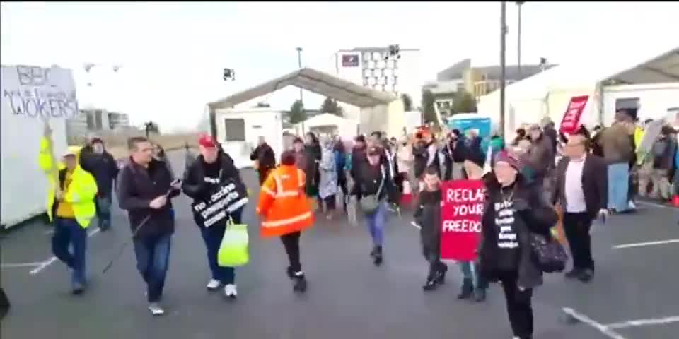 PROTESTERS TAKE OVER TEST CENTER