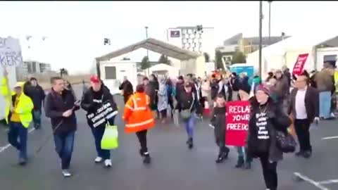 PROTESTERS TAKE OVER TEST CENTER