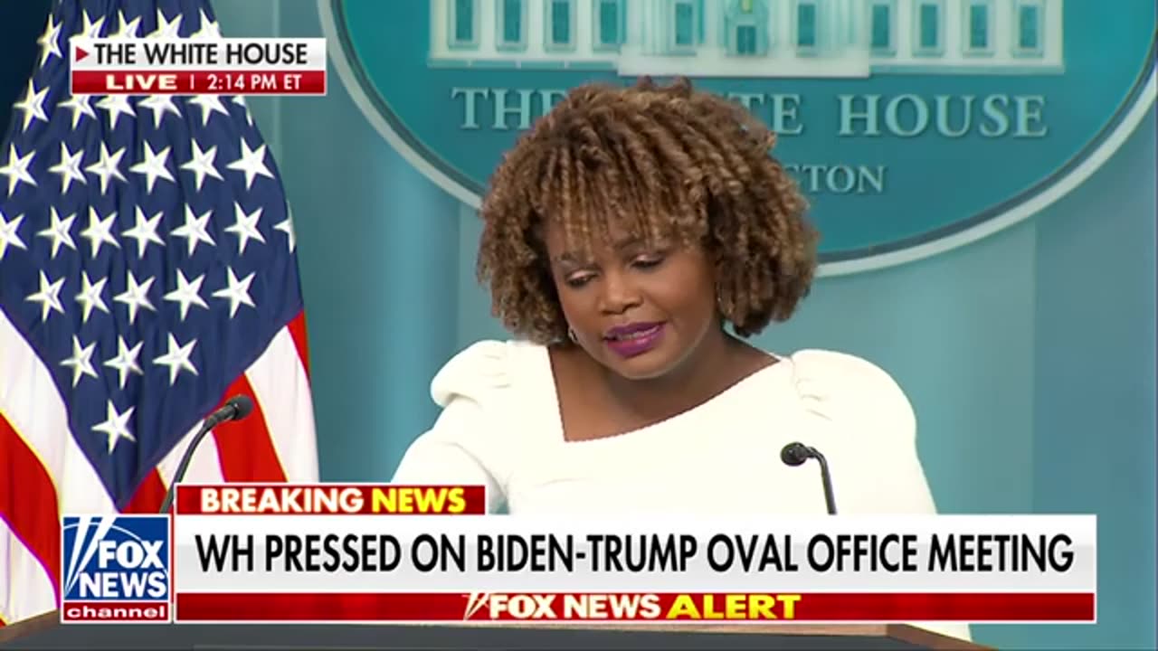 Karine Jean-Pierre addresses 'private conversation' between Trump, Biden