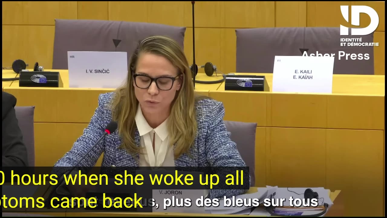 MEP Virginie Joron -Director of EMA admits that victims are used to build a “model” (SUBTITLES)