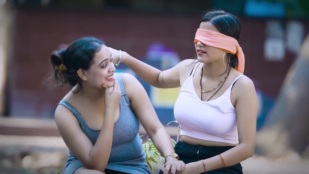 Blind Touching Prank Cute On Girl 😂 _ Ft. Annu Singh _ Funny Comedy Video