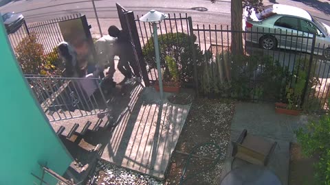 The usual suspects mob a pair of elderly Asian women in Oakland, robbing them