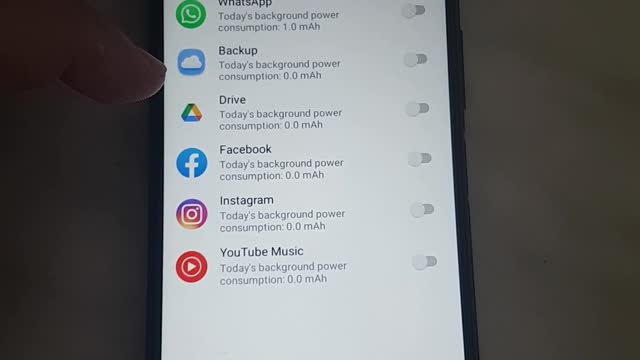 Spapp Monitoring Vivo background power consumption