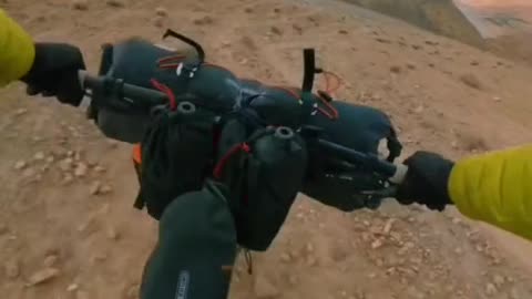 Cycling on mountain