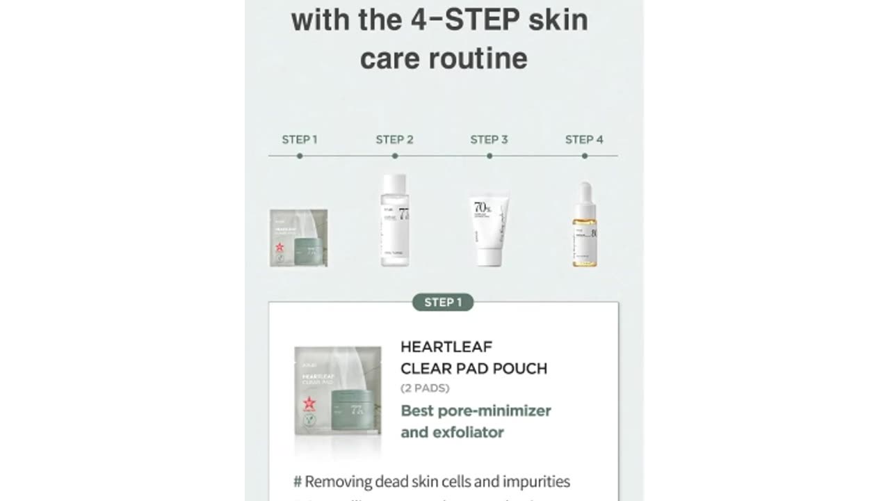 ANUA heartleaf smoothing trial Korean kit | travel size