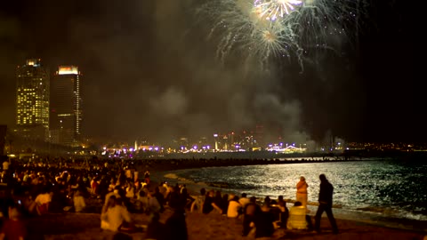 #The atmosphere of the fireworks