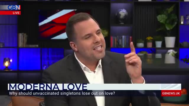 Benjamin Butterworth on GB news: 'There's no way I'll date an unvaccinated person! *See description*