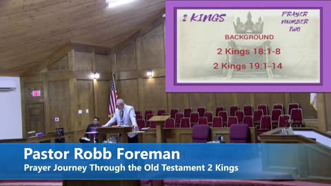 Pastor Robb Foreman // Prayer Journey Through the Old Testament 2 Kings