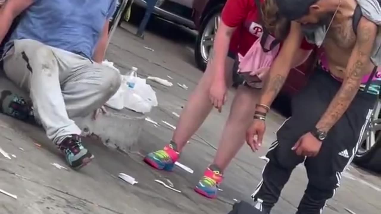 Drug addicts in the cities