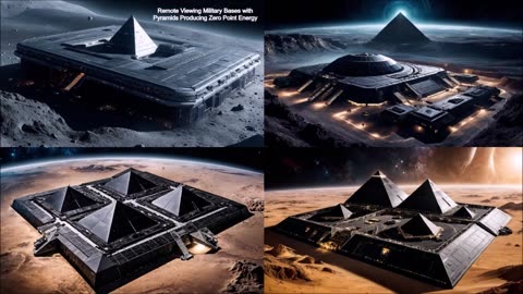 Remote Viewing Military Bases with Pyramids Producing Zero Point Energy