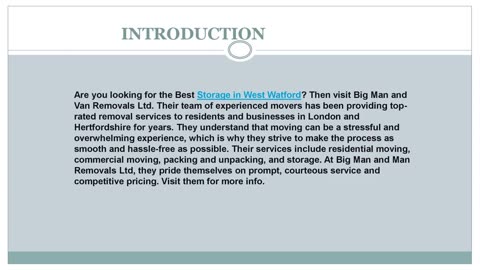 Looking for the best Storage in West Watford