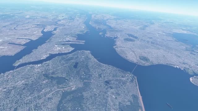 Plane cruising speed visualised from the ground