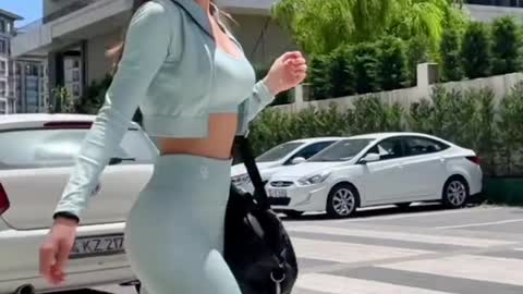 Yoga pants perfect figure Dream of having such a figure