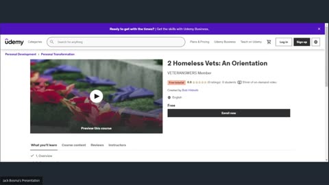 2 Homeless Vets: An Orientation