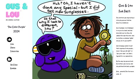 Funny Comics: Gus & Lou: The Color Purple