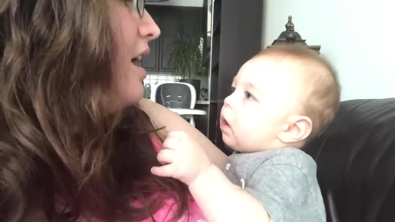 Baby Gets Emotional When Mom Sings Opera!