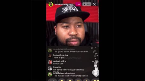 DUVY tells DJ Akademiks to check out NIGHTMAREZ Free nh$ bk