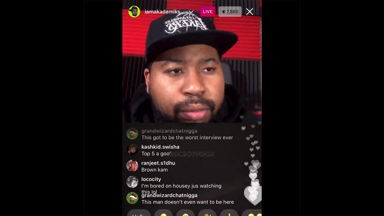 DUVY tells DJ Akademiks to check out NIGHTMAREZ Free nh$ bk