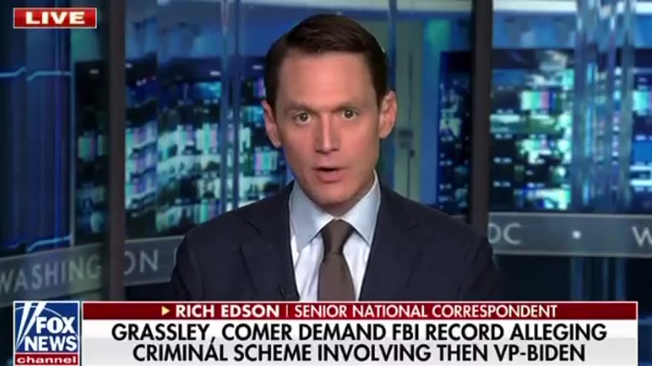 NOW - FBI record allegedly reveals then-VP Biden was engaged in a criminal