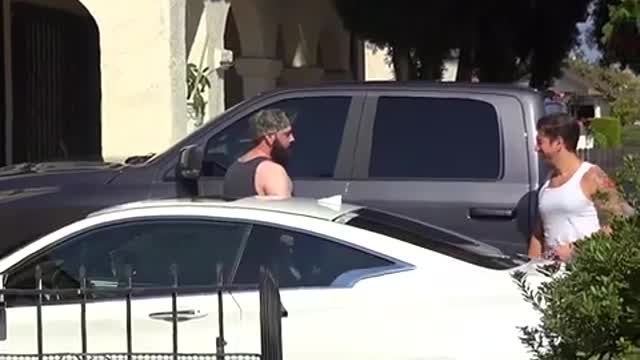 He Pretended to BASH His Window Ha Ha