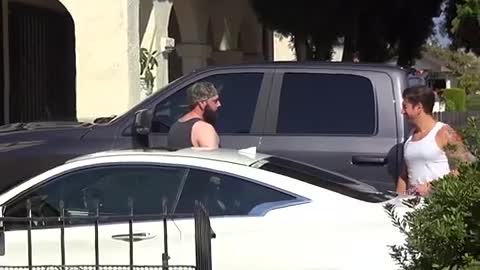 He Pretended to BASH His Window Ha Ha