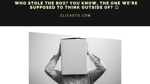 🚀 WHO STOLE THE BOX? You know, the one we're supposed to think outside of? 😉