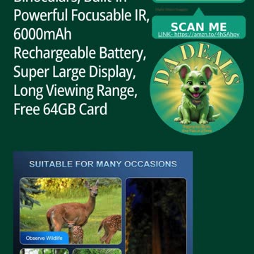 🌌 Discover the True 4K Night Vision Goggles!