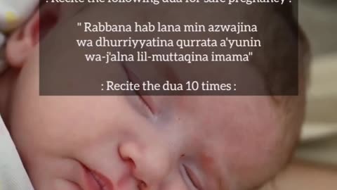 Dua for safe pregnancy
