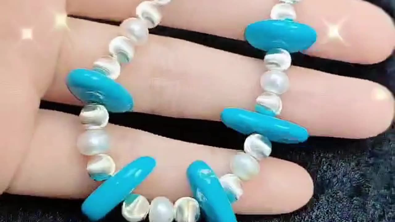 GN-20241126-02 Goddess Bracelet Pearl S925 Silver Bracelet Goddess Bracelet Natural Turquoise