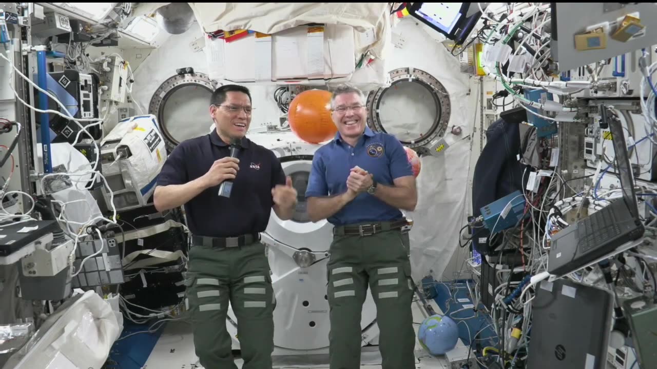 Expedition 69 Space Station Crew Answers Kingfisher, Oklahoma, Student Questions - Aug. 14, 2023