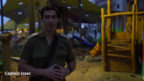 Footage from the playground in Be'er Sheva, where a Hamas missile directly hit a