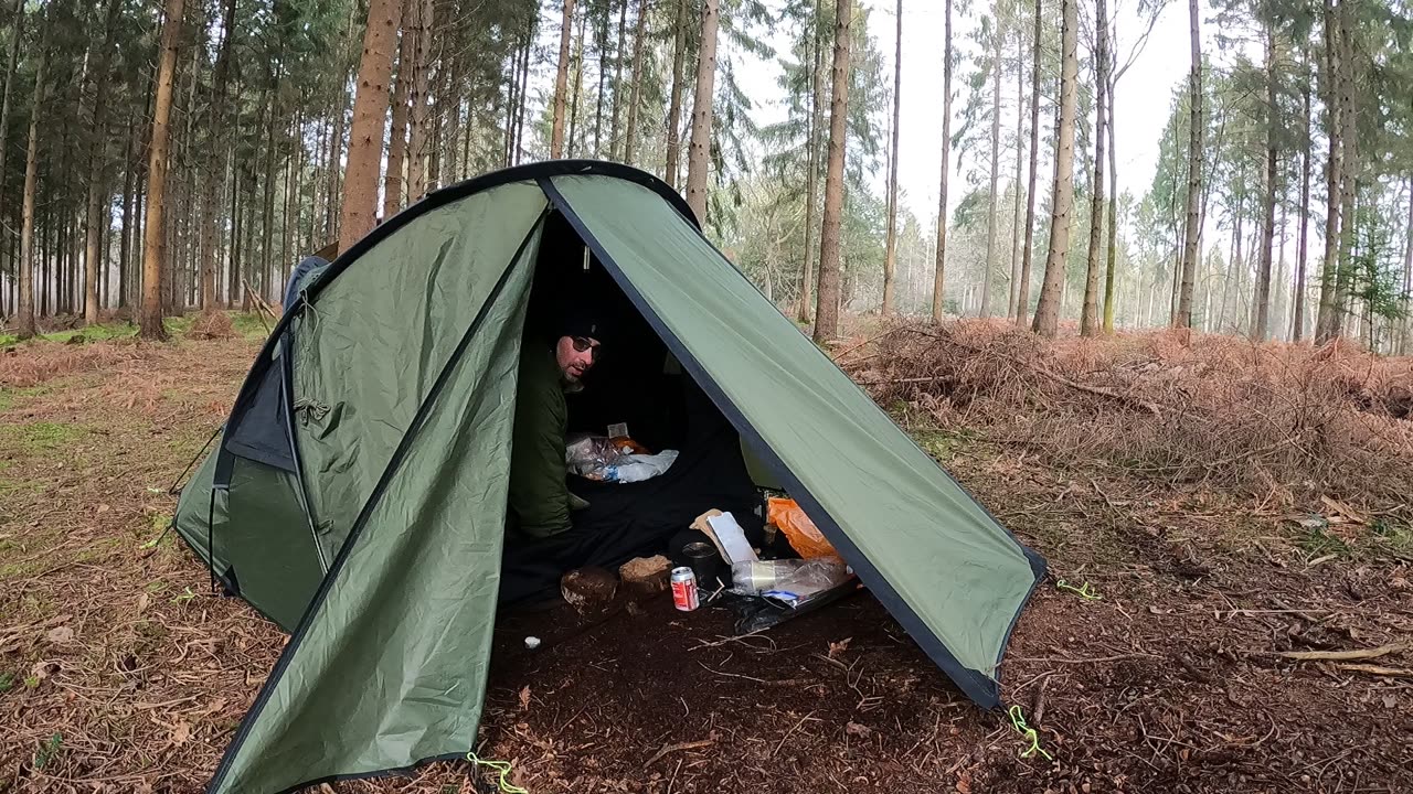 In the Snugpak scorpion tent. 22nd Jan 2023